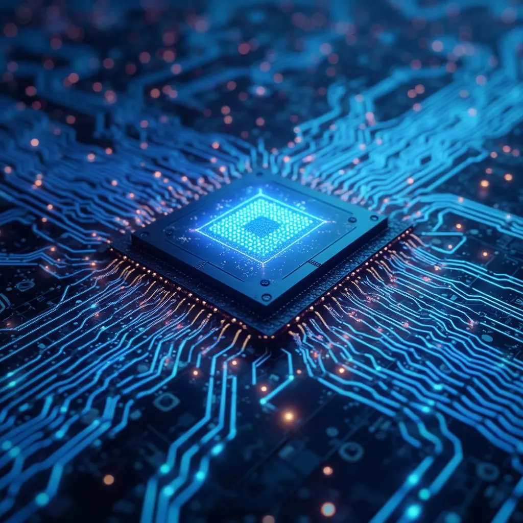 量子芯片示意图
